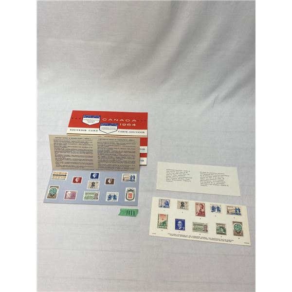Canada Post 1964 Commemorative Postage Souvenir Cards & Envelopes