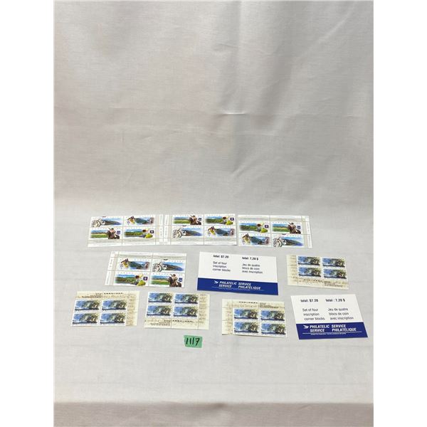 Canada Post Mint Commemorative Inscription Blocks Collection
