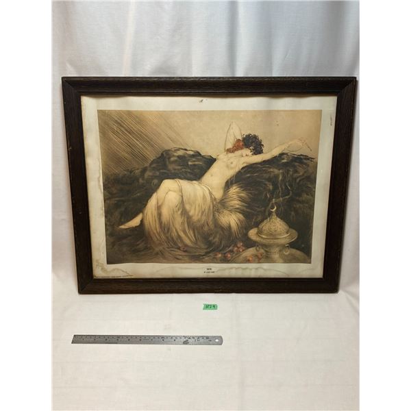 Framed Louis Icart 'Smoke' Art Print