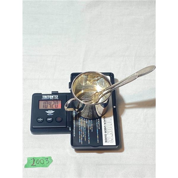 Vintage Silver-Plated Child Cup and Community Baby Flatware Set