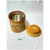 Image 1 : Vintage Country Style 4-Piece Nesting Kitchen Canister Tin Set