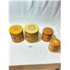 Image 2 : Vintage Country Style 4-Piece Nesting Kitchen Canister Tin Set