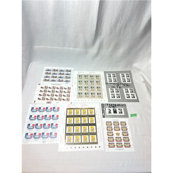 Canada Post Art & History Commemorative Stamp Sheets
