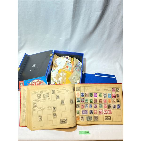 Worldwide Stamp Album & Boxed Loose Postage Stamps