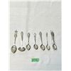 Image 1 : 7 Sterling Silver Souvenir & Collector Spoons