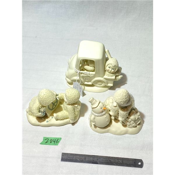 Set of 3 Department 56 Snowbabies Figurines