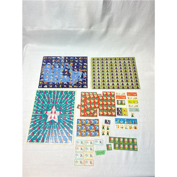 Vintage Canadian Christmas & TB Seals Sheets and Blocks Lot