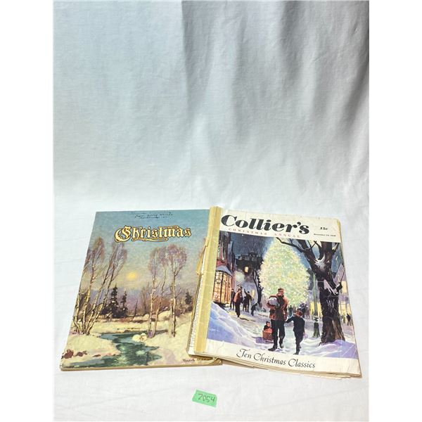 Vintage 1940s Christmas Publications & Collier's Magazine