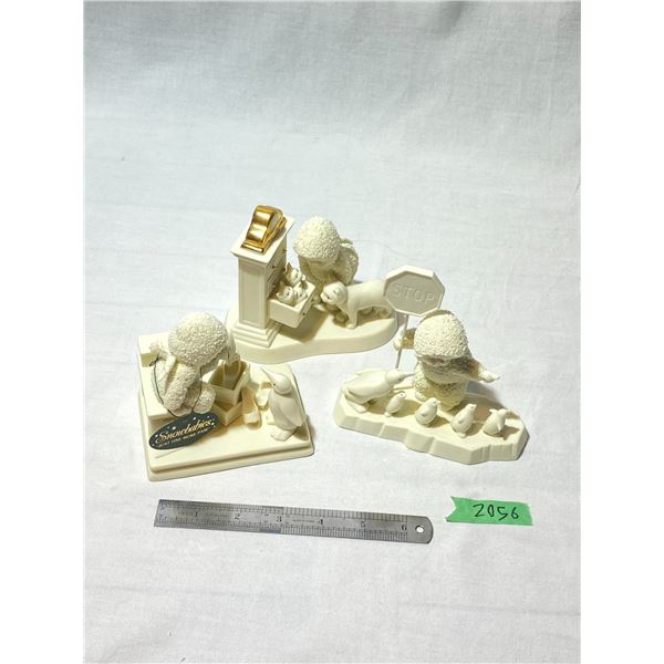 Set of 3 Department 56 Snowbabies Figurines with Animals