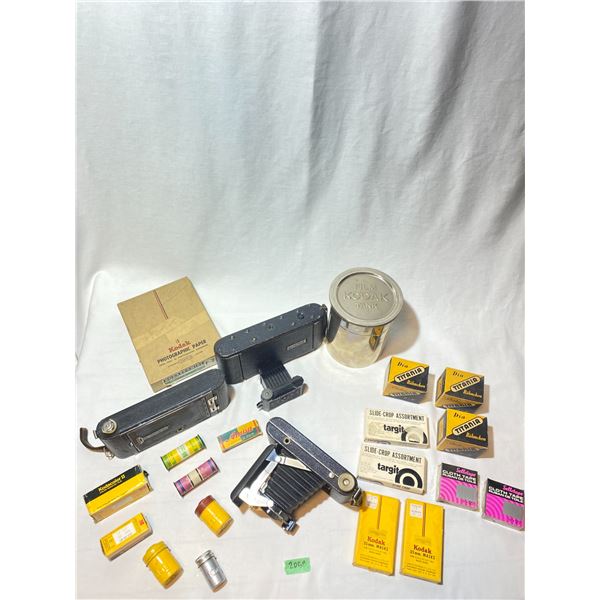 Vintage Kodak & Univex Cameras, Film Tank & Darkroom Lot