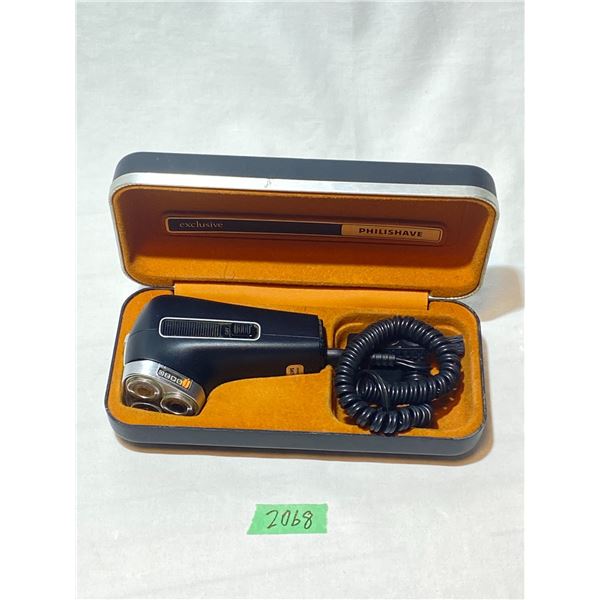 Vintage Philips Philishave Electric Razor in Hard Case