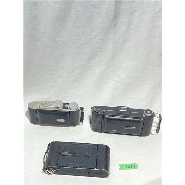 Vintage Voigtländer, Kodak Senior & Ansco Folding Cameras