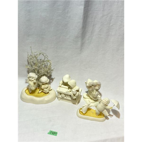 Department 56 Snowbabies Bisque Figurines - Set of 4