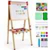 Image 1 : Brand New - VEVOR Kid's Art Easel - Natural Wood - Model AC7810A