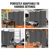 Image 1 : Brand New - VEVOR Fabric Room Divider Gray