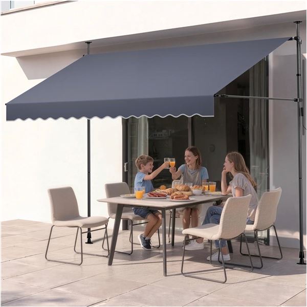 Brand New - VEVOR Patio Awning Retractable - Gray
