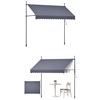 Image 4 : Brand New - VEVOR Patio Awning Retractable - Gray