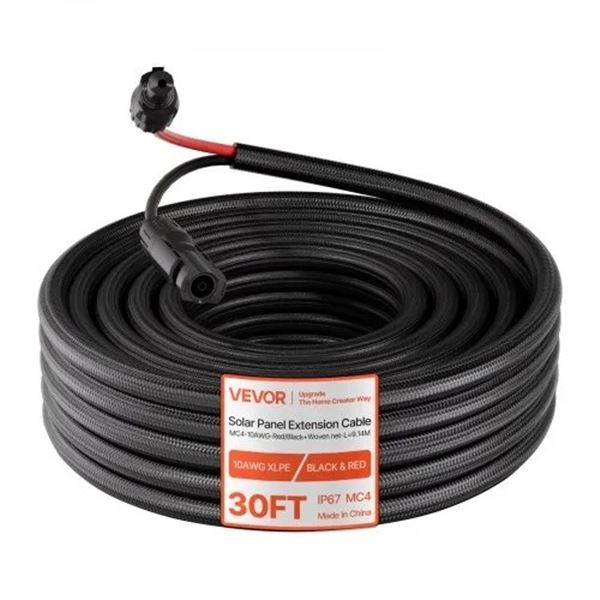 Brand New - VEVOR Solar Panel Extension Cable MC4-10AWG 30FT