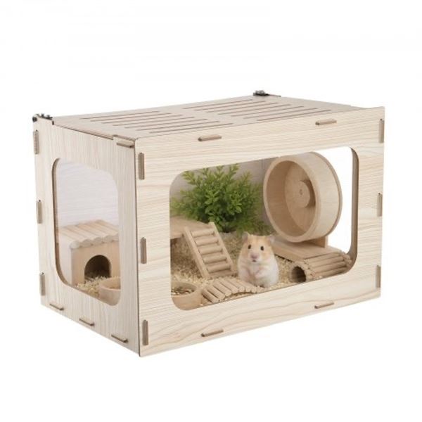 Brand New - Wooden Hamster Cage - Model HP-CS001