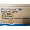 Image 2 : Brand New - Wooden Hamster Cage - Model HP-CS001
