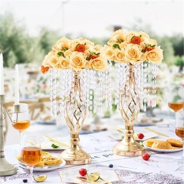 Brand New - VEVOR Metal Wedding Vase Gold