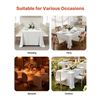 Image 2 : Brand New - Brand New White Rectangular Polyester Tablecloths – 60 x 102 Inches