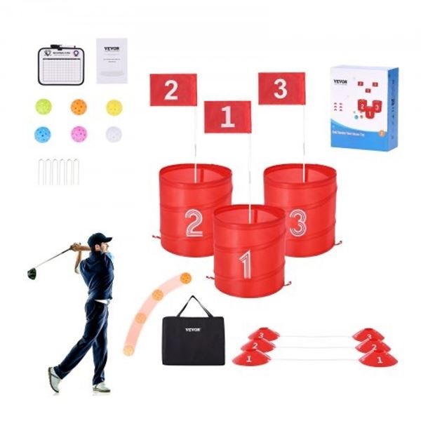 Brand New - VEVOR Golf Chipping Game Set with 3 Targets & 6 Balls