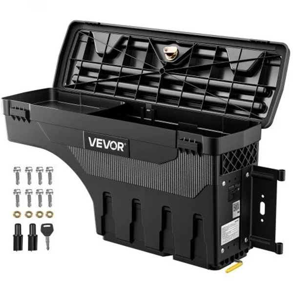 Brand New - Brand New VEVOR Lockable Truck Bed Storage Box – 6.6 Gallon / 25L