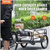 Image 1 : Brand New - Brand New VEVOR 160 LB Heavy-Duty Bike Cargo Trailer with 16-Inch Wheels