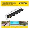 Image 2 : Brand New - Brand New VEVOR 5M Linear Trench Drain System with Plastic Grates