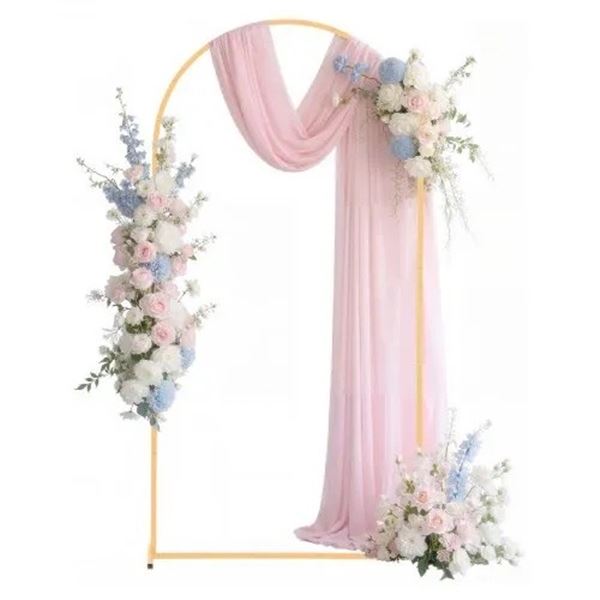 Brand New - Brand New VEVOR 6.6 FT Gold Wedding Arch Backdrop Stand