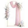 Image 1 : Brand New - Brand New VEVOR 6.6 FT Gold Wedding Arch Backdrop Stand