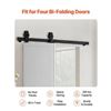 Image 2 : Brand New - Brand New VEVOR 40-Inch Bi-Folding Sliding Barn Door Hardware Kit