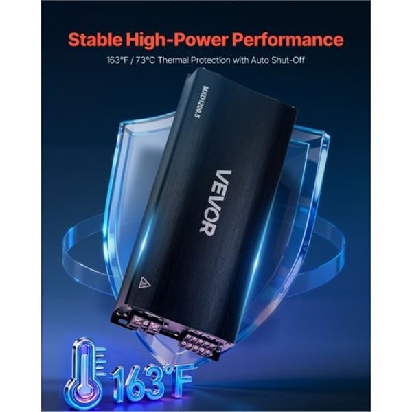 Brand New - VEVOR MXD1200.5 Car Multichannel Amplifier
