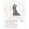 Image 1 : Brand New - Brand New VEVOR Gold Wedding Arch Backdrop Stand