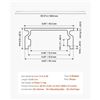 Image 2 : Brand New - Brand New VEVOR U-Shaped LED Aluminum Channels with Milky Covers