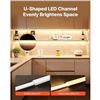 Image 3 : Brand New - Brand New VEVOR U-Shaped LED Aluminum Channels with Milky Covers