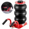 Image 1 : Brand New - Brand New VEVOR 3-Ton Triple-Bag Pneumatic Air Jack – Red