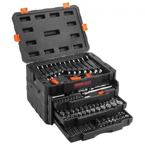 Brand New - Brand New VEVOR XL3265 Mechanics Tool and Socket Set with Storage Case