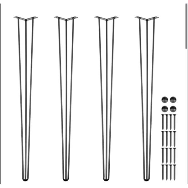Brand New - Brand New VEVOR 40-Inch Heavy-Duty Hairpin Table Legs