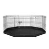 Image 2 : Brand New - Brand New VEVOR 24-Inch Foldable Metal Pet Playpen with Bottom Pad