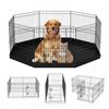 Image 3 : Brand New - Brand New VEVOR 24-Inch Foldable Metal Pet Playpen with Bottom Pad