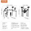 Image 3 : Brand New - Brand New VEVOR Electronic Drum Set with Stool, Headphones & USB MIDI