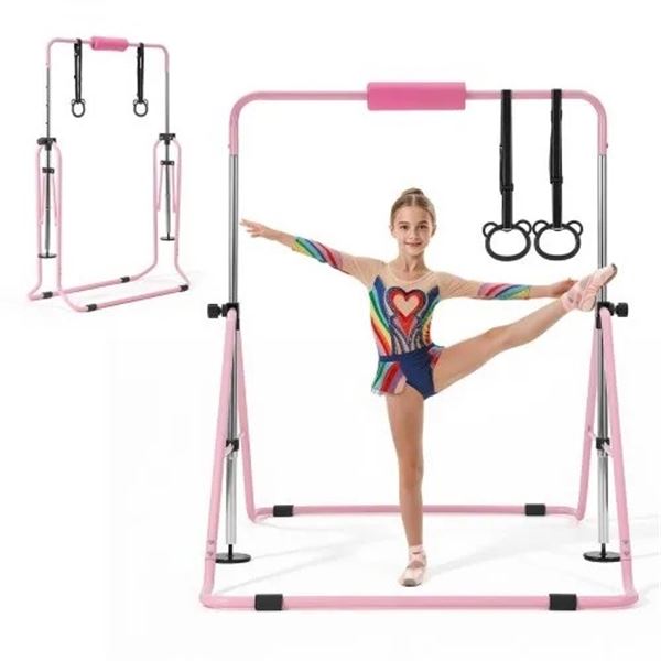 Brand New - Brand New VEVOR Adjustable Kids Gymnastics Bar – Pink