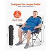 Image 4 : Brand New - Brand New VEVOR Oversized Folding Camping Chair Set 450 lb Capacity