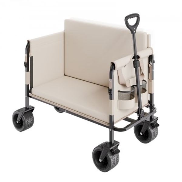 Brand New - Brand New VEVOR 2-in-1 Collapsible Folding Wagon Cart & Bench Seat