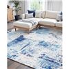 Image 1 : Brand New - Brand New VEVOR 5 x 7 ft Washable Blue Area Rug – Model XDFL5S-7FT