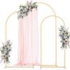Image 1 : Brand New - Brand New VEVOR Gold Wedding Arch Backdrop Stand Set – 7.2/6.6/6 FT