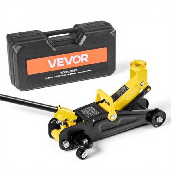 Brand New - Brand New VEVOR 1.5-Ton Low-Profile Hydraulic Floor Jack with Storage Case