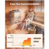 Image 5 : Brand New - Brand New VEVOR 4.5KW 240V Electric Sauna Heater – Stainless Steel